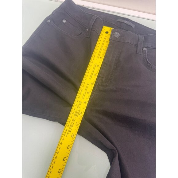 7 For All Mankind Dojo Womens Jeans 31X30 Flare Leg Black Denim Wide Leg Stretch - Picture 9 of 13